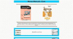 Desktop Screenshot of morsemanuals.com