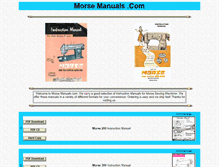 Tablet Screenshot of morsemanuals.com